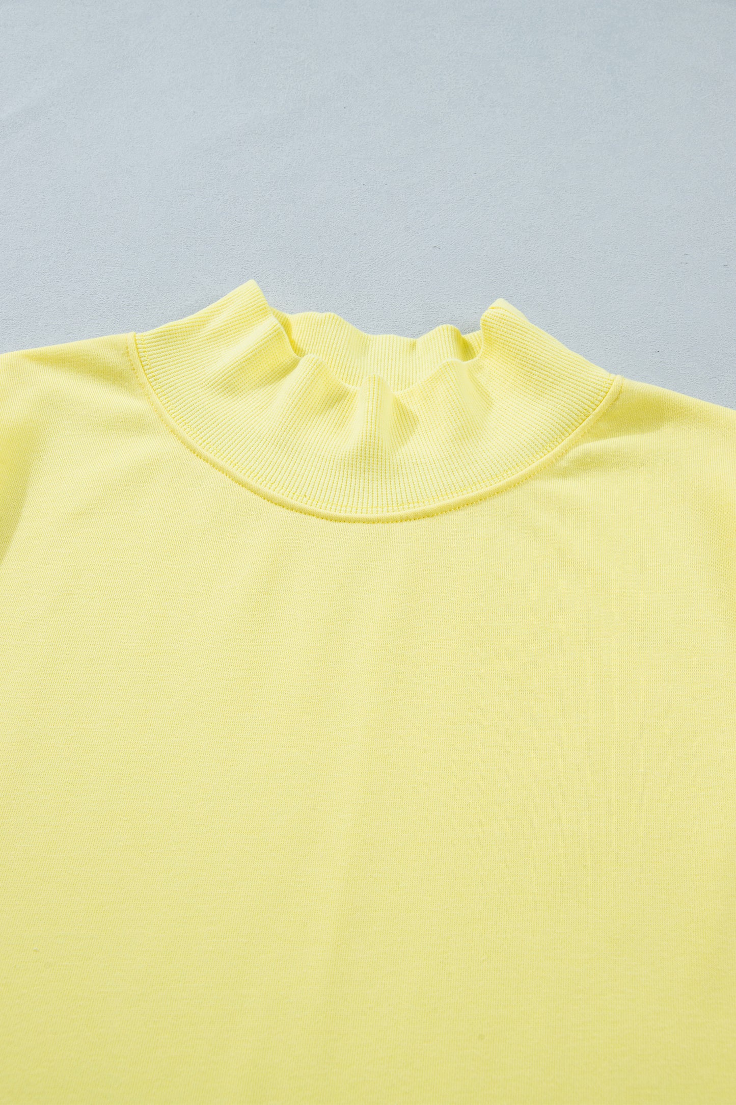 Mint Green Solid Color High Neck Cap Sleeve Loose Top
